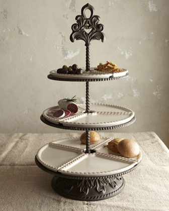 3 Tier Swivel Acacia Server Sam S Club Table Top Display Stand Rustic Table Tiered Server