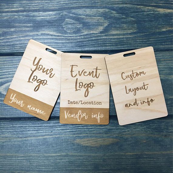 Personalised Name Badge. Custom Id badge for vendors, small businesses