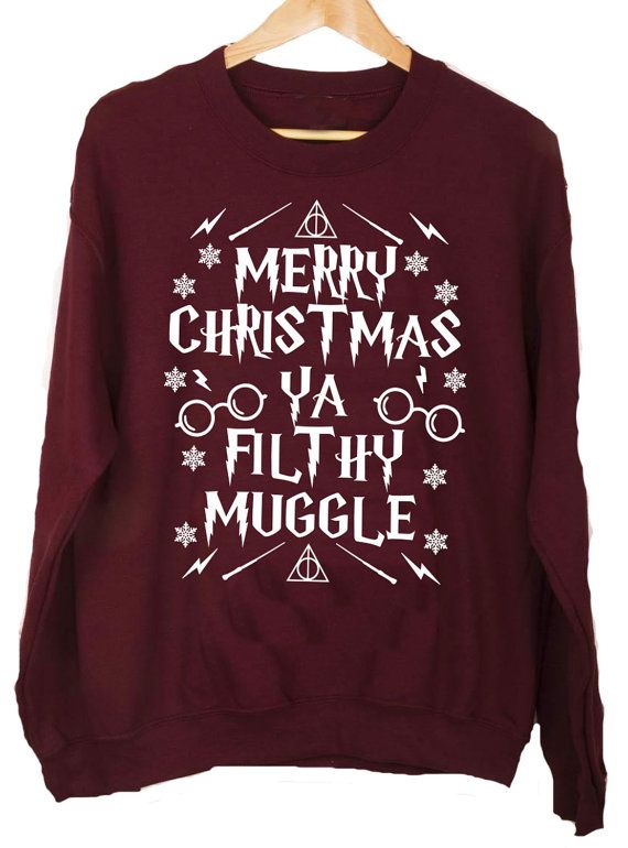 Harry Potter Hogwarts Burgundy Jumper Men George