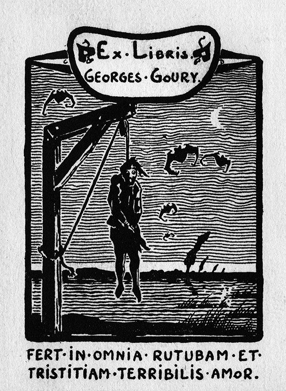 EX-LIBRIS du médecin Georges-Louis FOMBEURE.
