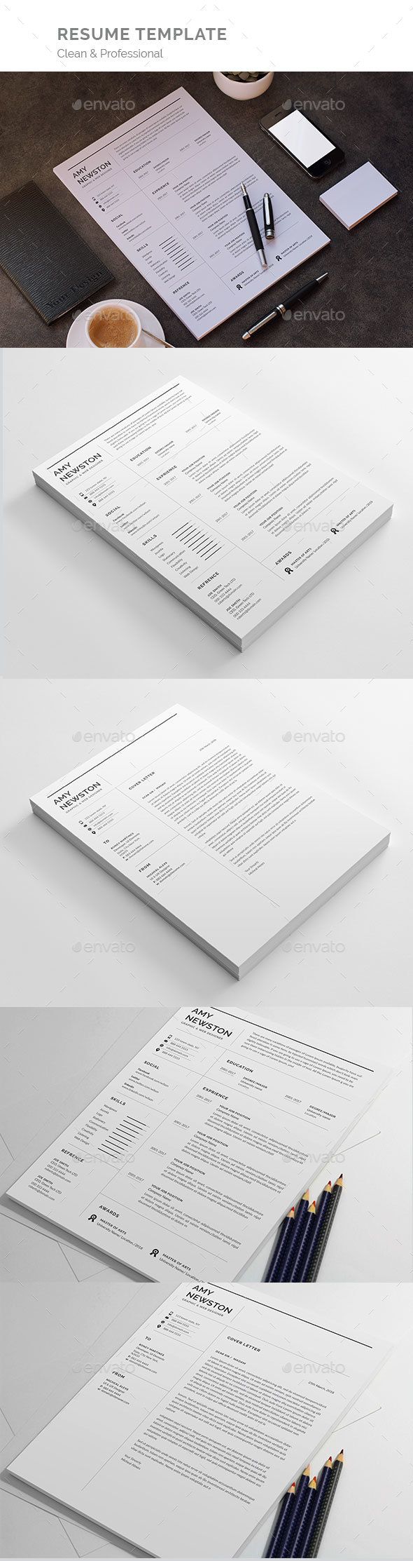resume features a4 size