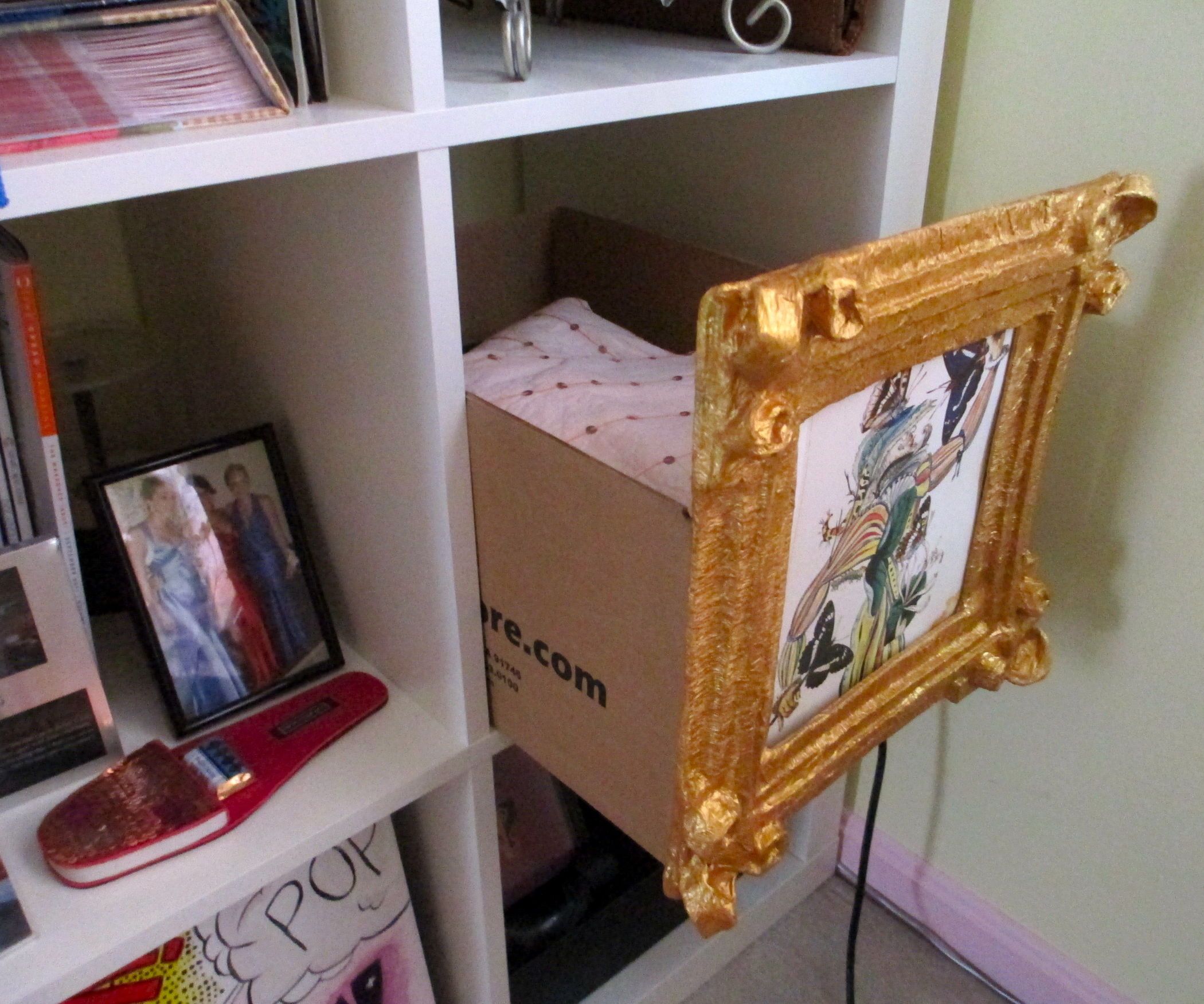 Cardboard Box Storage Frame