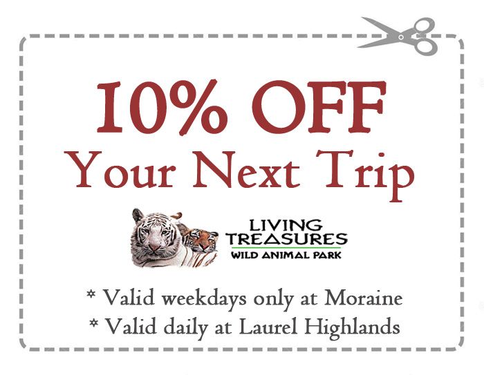 Claim Your Coupon Living Treasures Wild Animal Park Wild animal Claim Your Coupon Living Treasures Wild Animal Park Wild animal