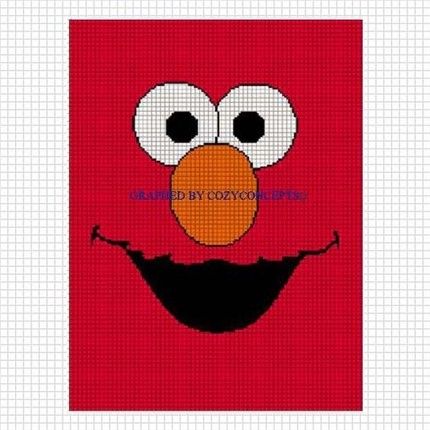 Pattern Graph Elmo Crochet Pattern Graph Afghan Fuzzy Face Graph