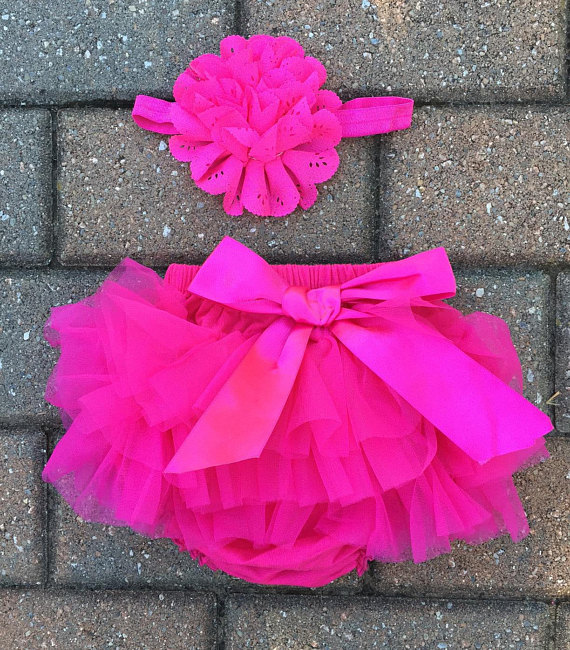 Rush Dance Tutu Soft Chiffon Ribbon Baby Ruffle Skirt Bloomers Diaper Covers