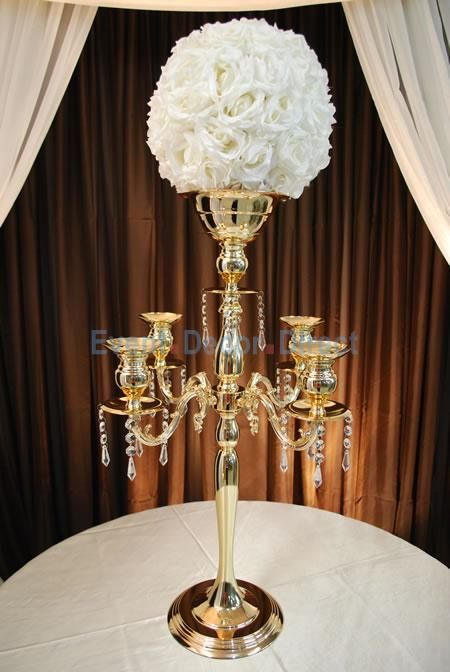 The Juliet 30 4 Arm Candelabra W Flower Bowl Soft Gold By The Juliet 30 4 Arm Candelabra W Flower Bowl Soft Gold By Decostar