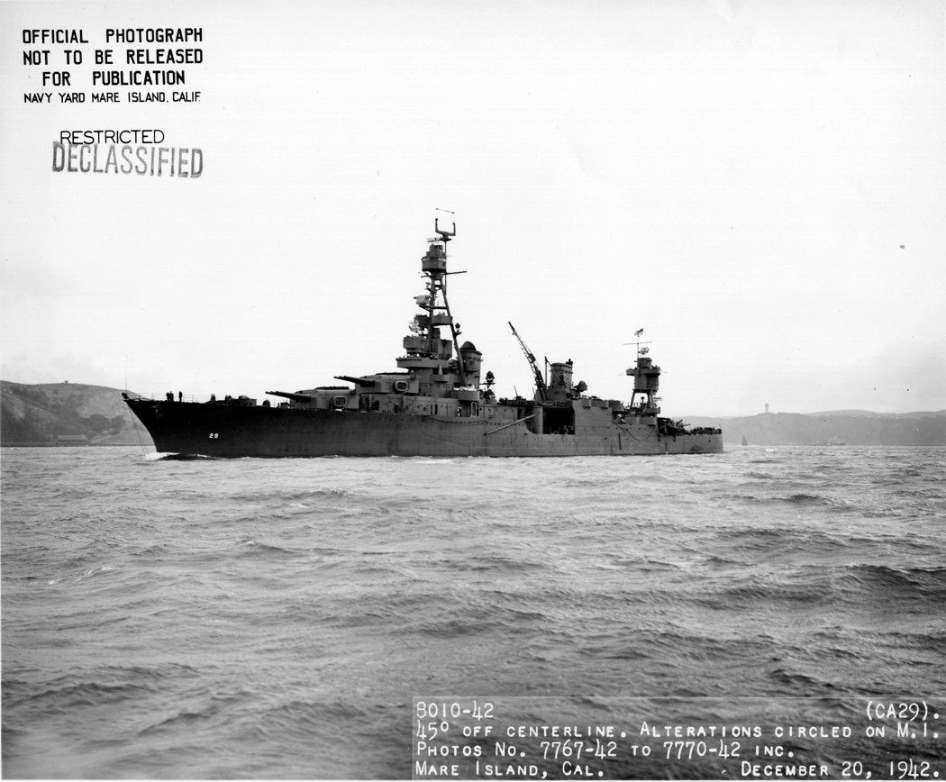 USS Chicago CA 29 Heavy Cruiser In The Ocean USS Chicago CA 29 Heavy Cruiser In The Ocean