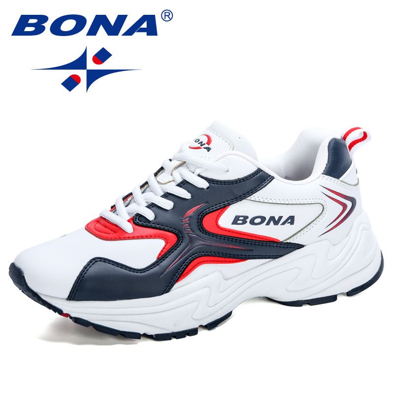 Bona 2020 New Designers Action Leather Sneakers Athletic Footwear Men Sports Shoes Man Jogging Trainers Chaussure Sport Shoes Men Shoes Mens Mens Casual Shoes
