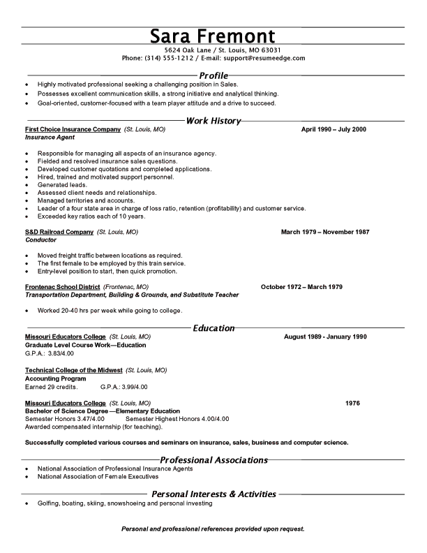 Order resume online 018