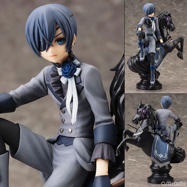 Black butler kuroshitsuji ciel phantomhive nendoroid pvc figurine toy model