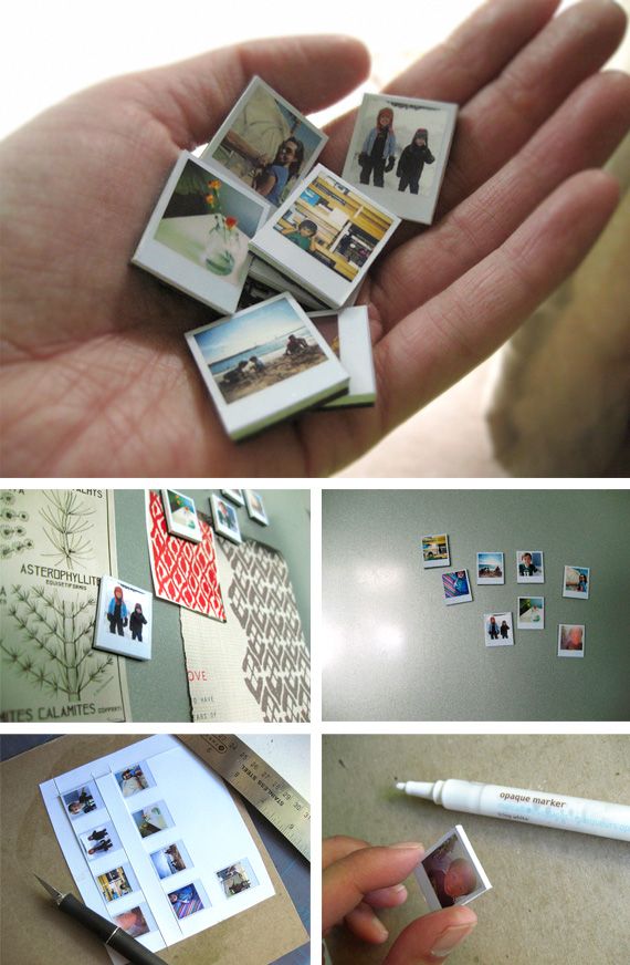 magnets mini photos style polaroïd Fun Crafts, Diy And Crafts, Paper Crafts, Craft Gifts, Diy Gifts, Diy Projects To Try, Craft Projects, Mini Polaroid, Polaroid Photos