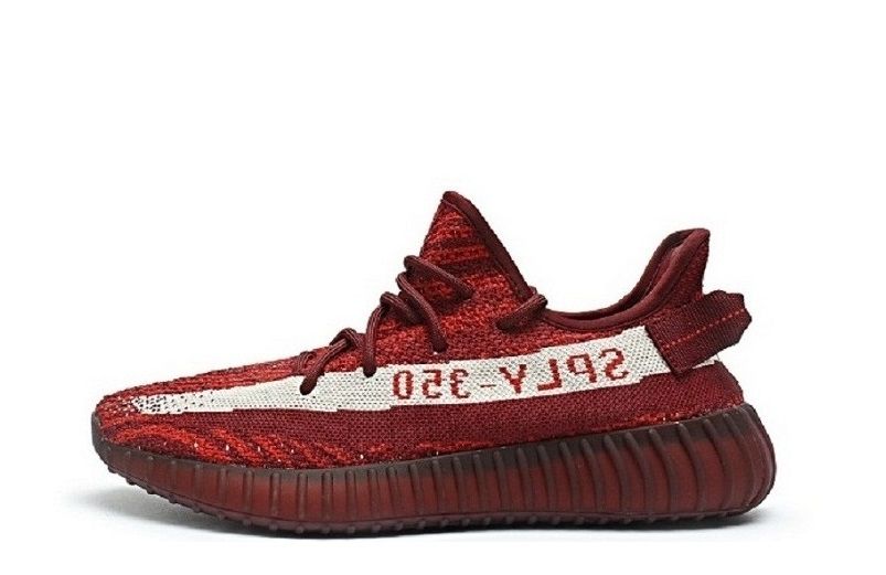 red and white yeezys