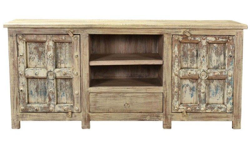 Dikke deuren tv meubels in oud hout, India vintage - Teak ...