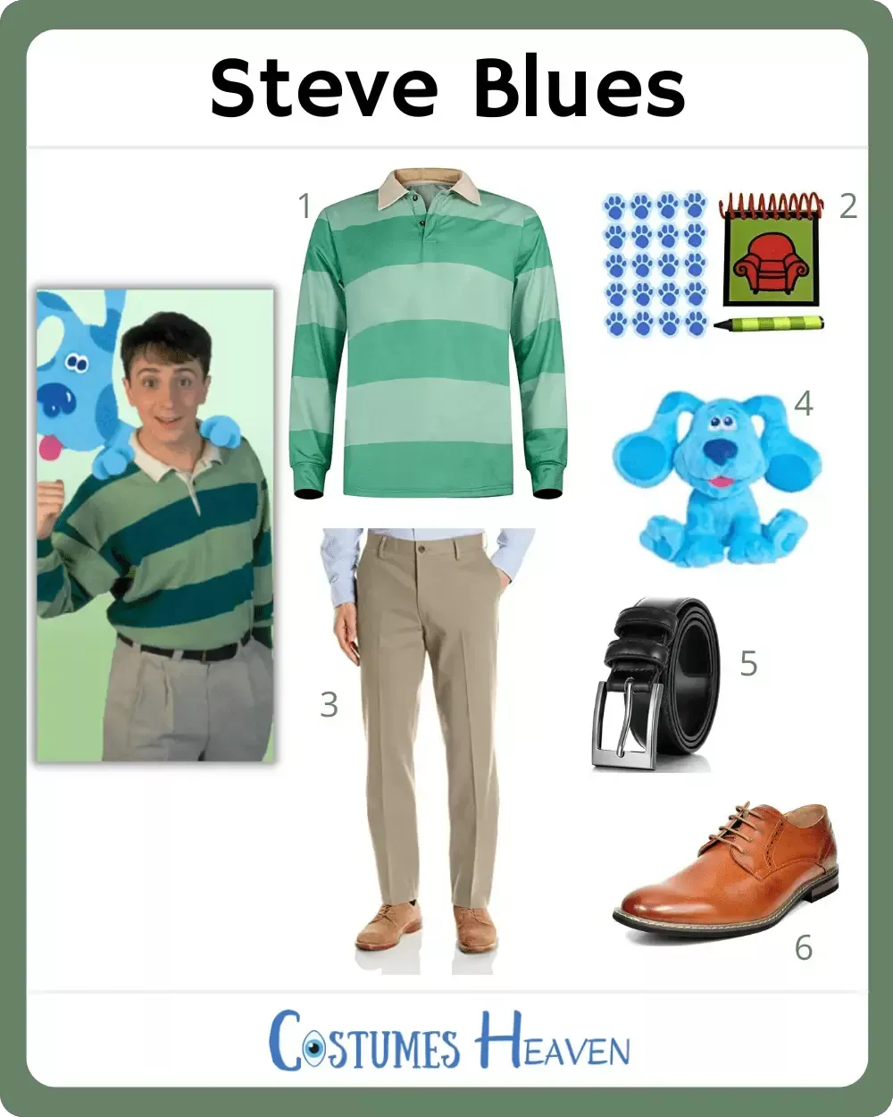 Steve Blue's Clues Costume | Blues clues costume, Clue costume, Steve