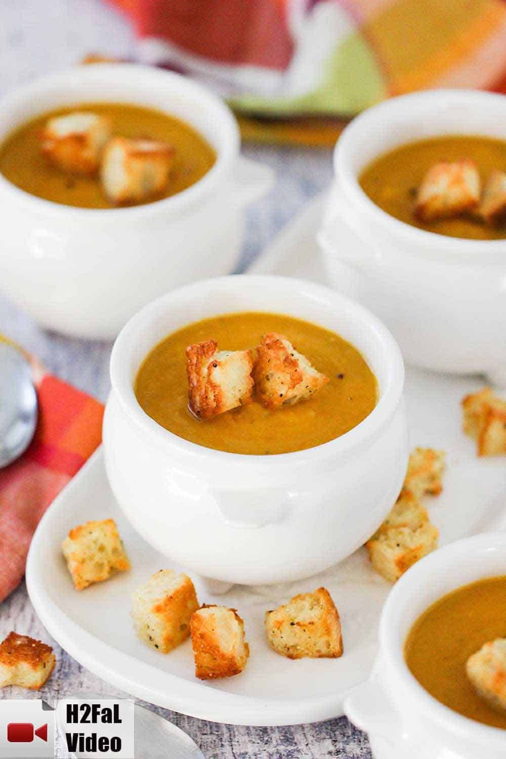 Roasted Butternut Squash Soup. #butternutsquashsoup