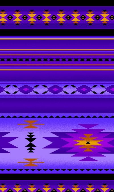 Purple Cotton Fabric Tucson Beaded Print