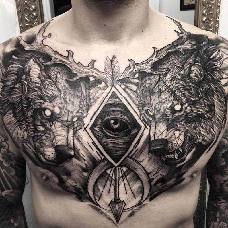 40 Jesus Chest Tattoo Designs For Men Chris Ink Ideas Chest Tattoo Men Cool Chest Tattoos Chest Tattoo