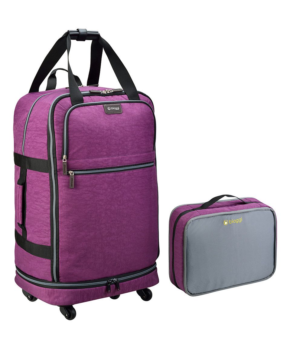 Purple 27&#39;&#39; Spinner Foldable Upright by Biaggi #zulily #zulilyfinds | Luggage, Golf bags for ...