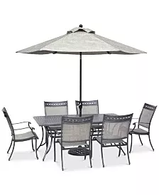 Furniture Vintage Ii Outdoor Cast Aluminum 7 Pc Dining Set 72 X