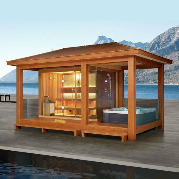 EO-SPA Sauna LT07 red cedar 558×350 10.8kW Vitra