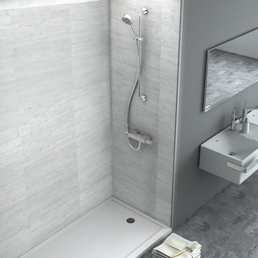 Badezimmer Vinyl Wände Klick Vinyl Wandpaneele Eiche Bergen 600 x 300 x 4 mm | Wandfliesen