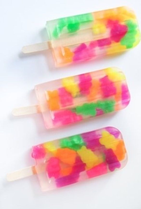 Gummy Bear Popsicles Gummy Bears & Sprite... What little Gummy Bear Popsicles Gummy Bears & Sprite... What little