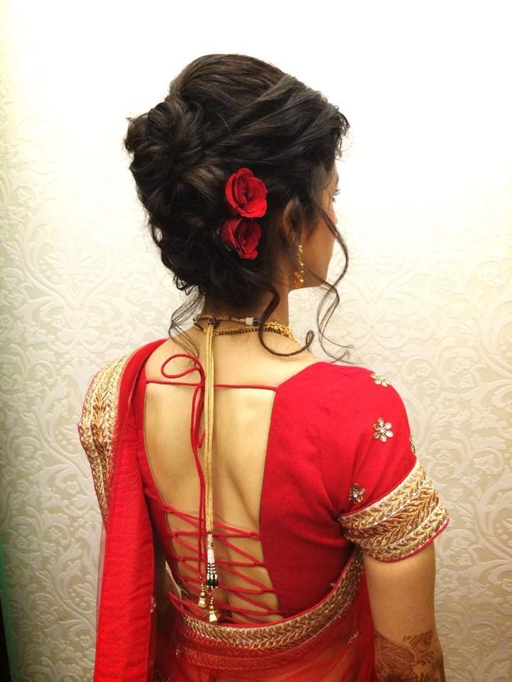 Indian Bride S Bridal Reception Hairstyle By Studio Find Us Indian Bride S Bridal Reception Hairstyle By Studio Find Us At Https
