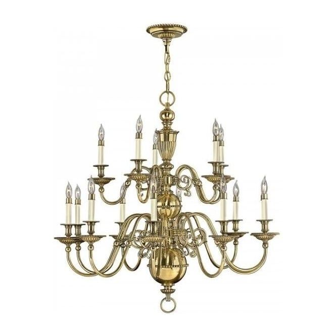 Large Solid Brass Chandelier Large Solid Brass Chandelier