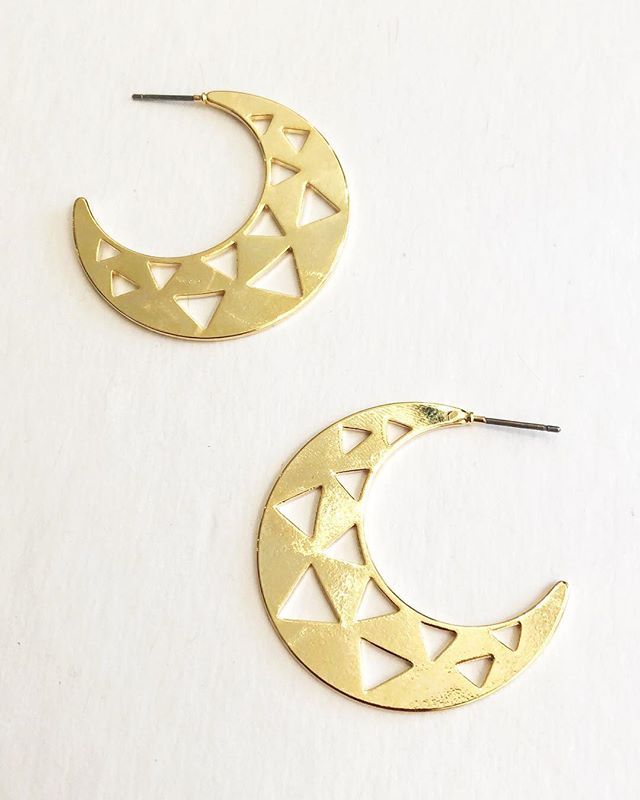 Download Notched Crescent Moon Hoops | Moon hoops, Crescent moon ...