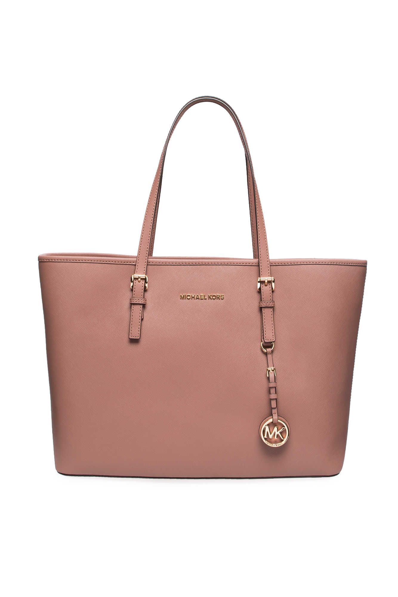 pink and rose gold michael kors bag