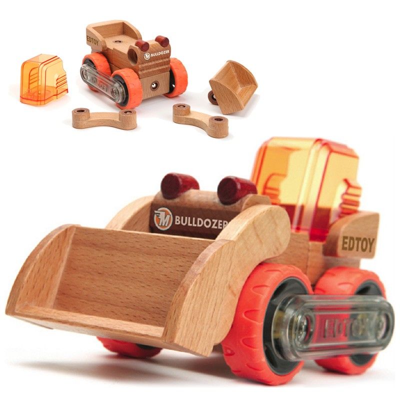 Transformobile Buldozer Wooden Toys Manhattan Toy Toy Brand