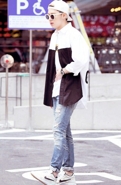 Block B Zico Airport Fashion, kpop fashion Ulzzang Fashion, Kpop