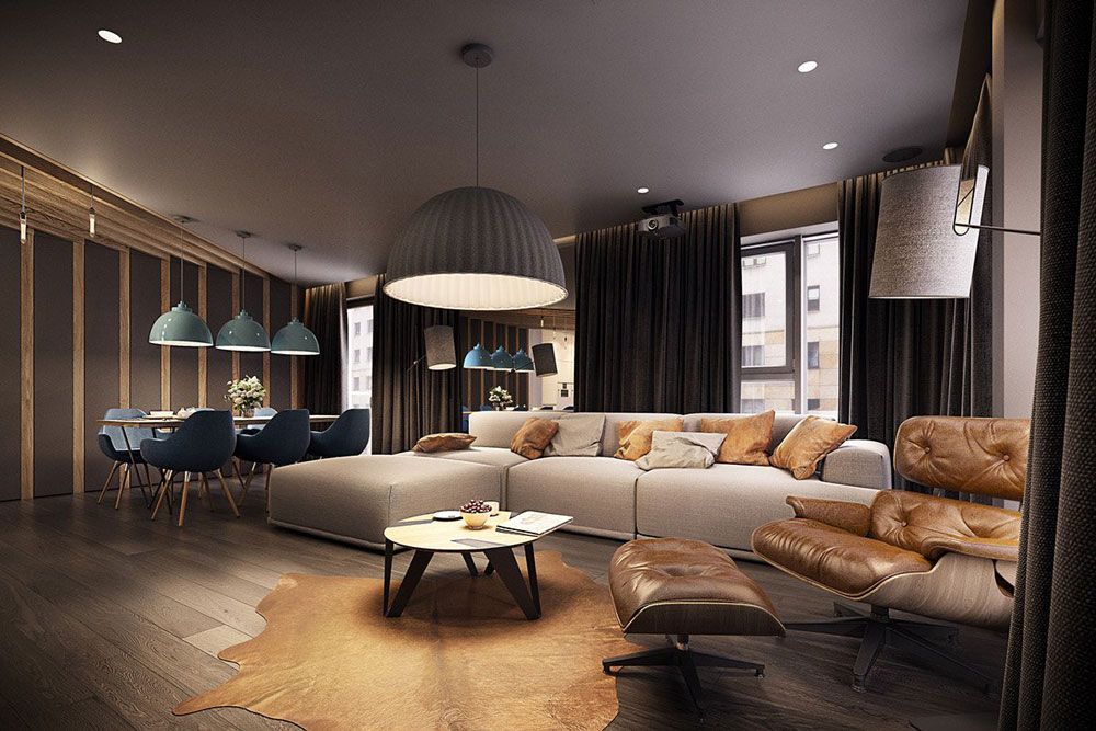 Stupendo appartamento stile moderno. design elegante ad alto ... Zona living design