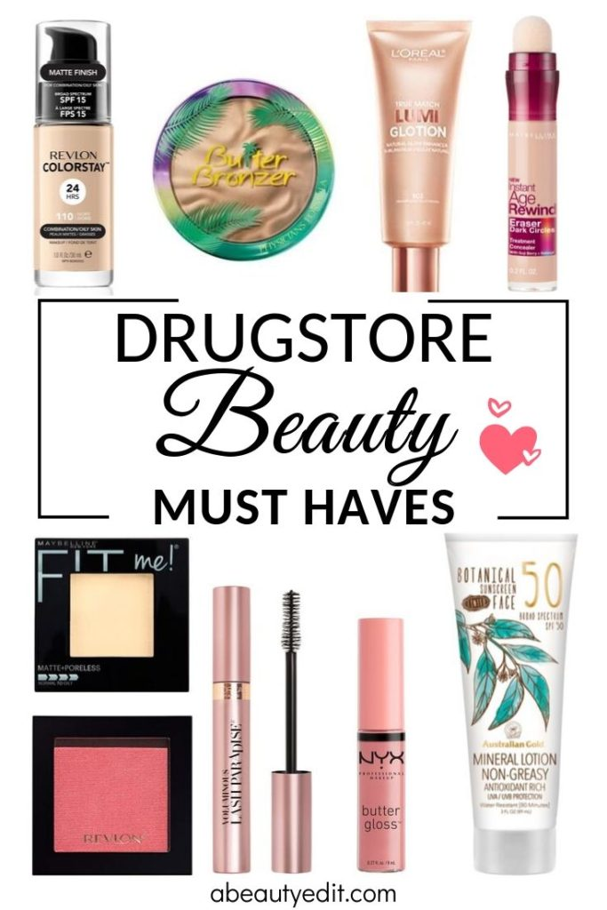 These Drugstore Beauty Must Haves Are Essential Favorites For Your Makeup Routine From Foundation In Beauty Products Drugstore Makeup Routine Beauty Must Haves