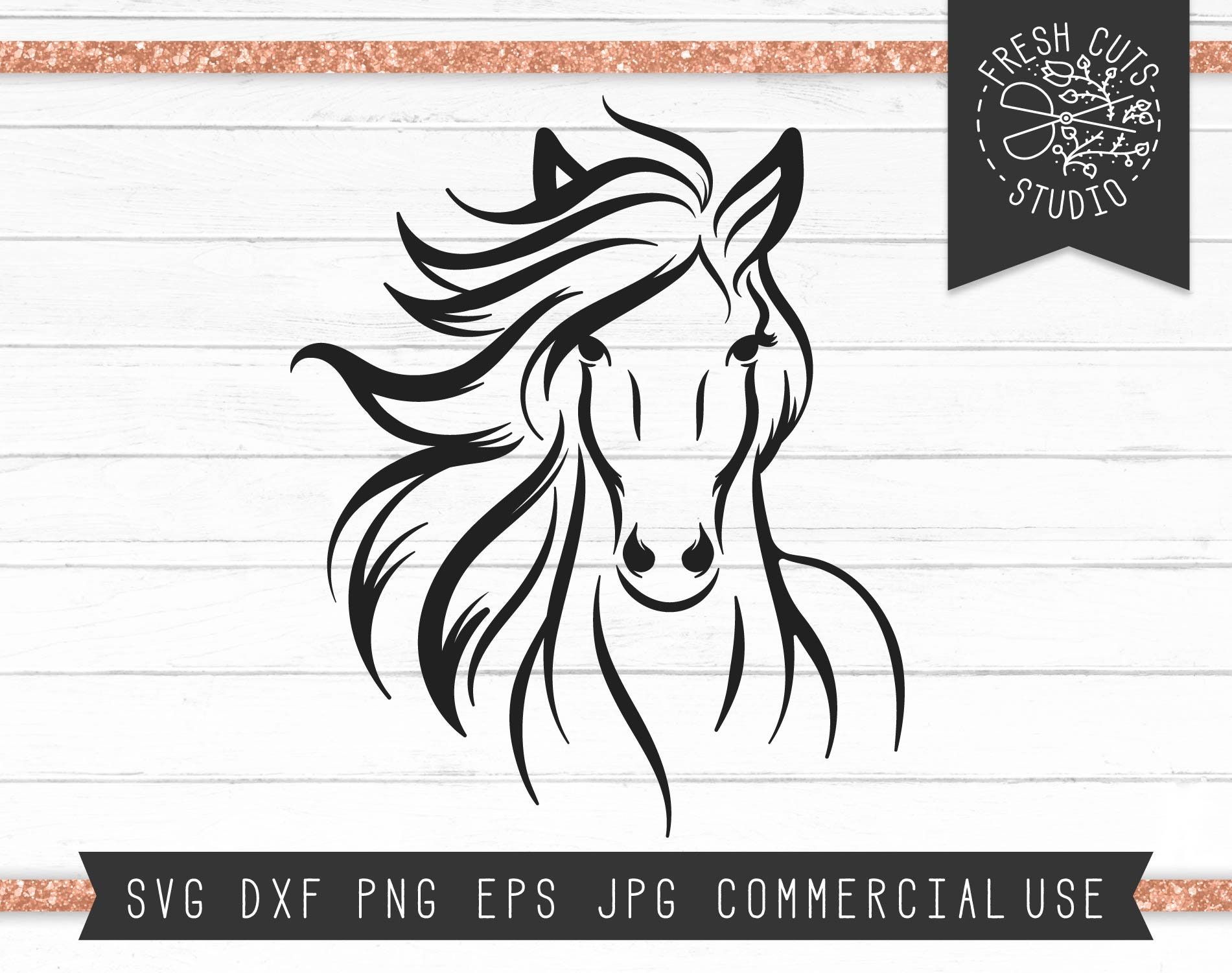 Commercial Use Personal Horse Monogram Set svg dxf png jpg eps files Clipart Digital Clip Art Graphics