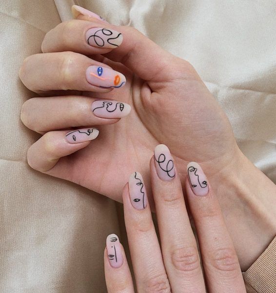 These abstract nails are taking over social media