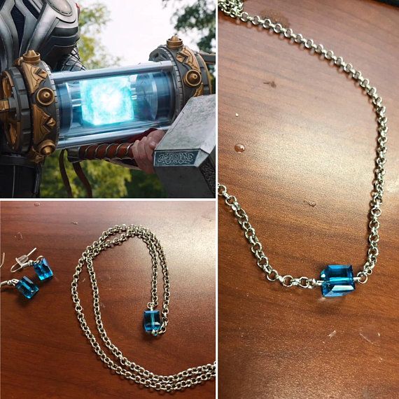 Tesseract Necklace Blue Tesseract Avengers Tesseract Etsy In 2021 Marvel Jewelry Jewelry Marvel Gifts