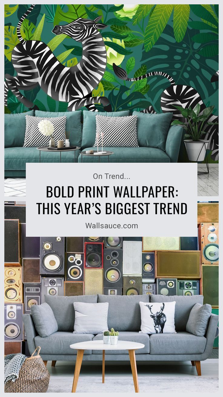 Bold Print Wallpaper: This Year’s Biggest Trend | Print wallpaper, Home