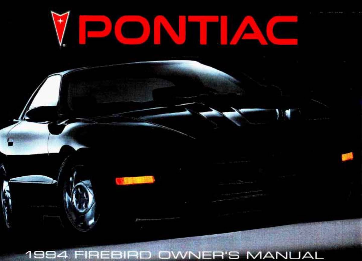 Pontiac Firebird 1994 Owner's Manual - Pdf Online Download (With images