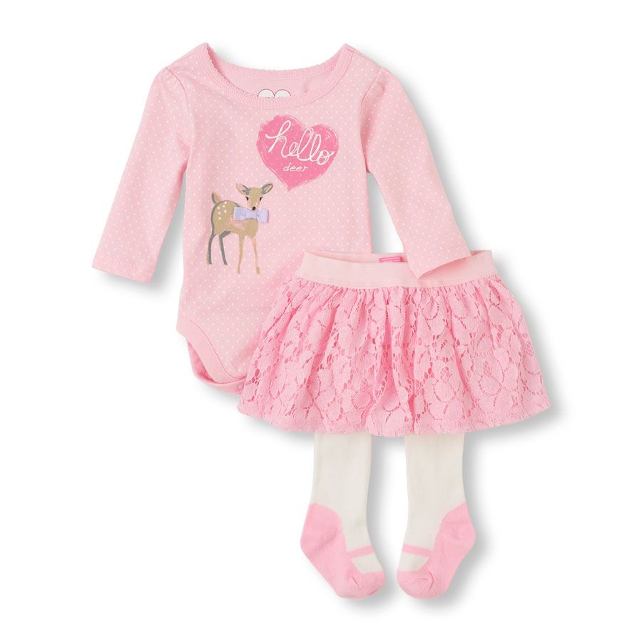 The Childrens Place Girls Lace Tights