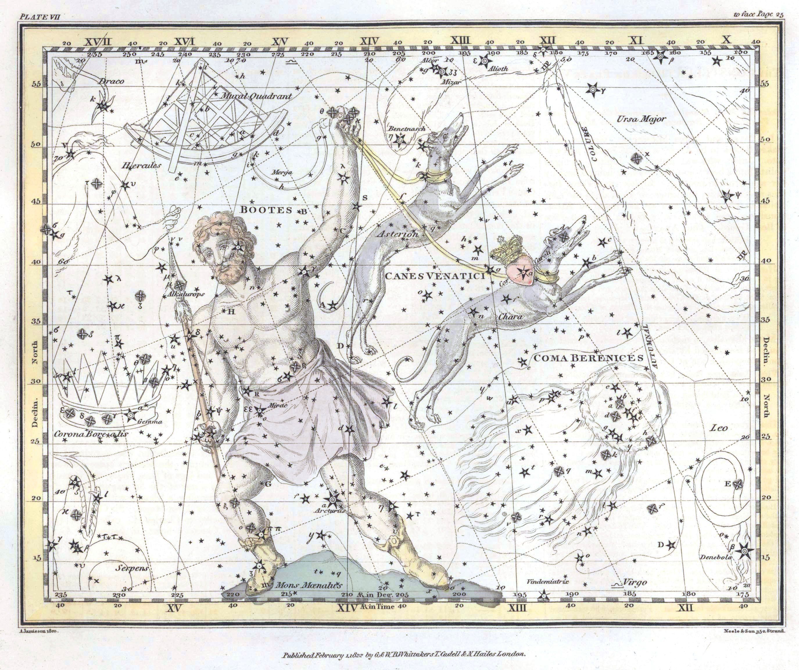 Astronomy Celestial Atlas Jamieson 1822 Plate 10 Astronomy Celestial Atlas Jamieson 1822 Plate 10 Jamieso Mapas Antiguos Constelaciones Mapas