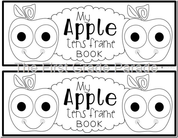 Freebie Apple Tens Frame Booklet Kindergarten Science, Preschool Math, Kindergarten Classroom, Fun Math, Apple Preschool, Kindergarten Worksheets, Preschool Centers, Classroom Resources, Classroom Ideas