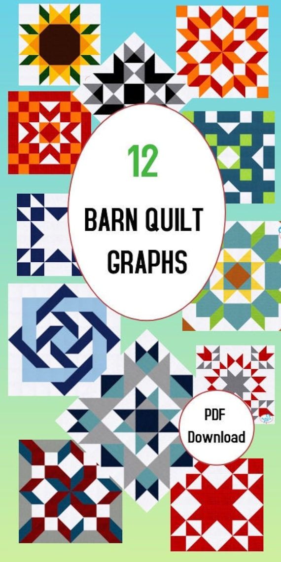 Pdf Wood Barn Quilt Designs full Color Graphs Instant Download - Etsy