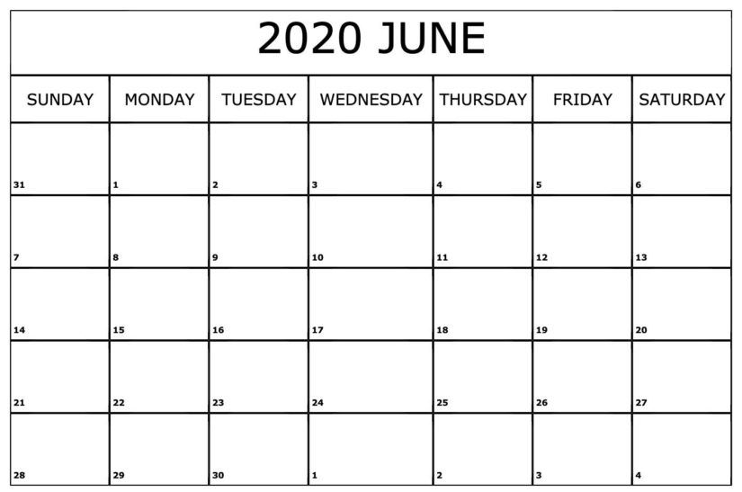 35 best printable june 2020 calendars you can get for free onedesblog calendar pages june calendar printable monthly calendar template