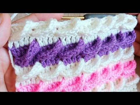 Crochet Stitches Patterns, Stitch Patterns, Black Crochet Dress, Crochet Bebe, Vanilla Cake, Knitted Scarf, Beautiful, Videos, Fashion
