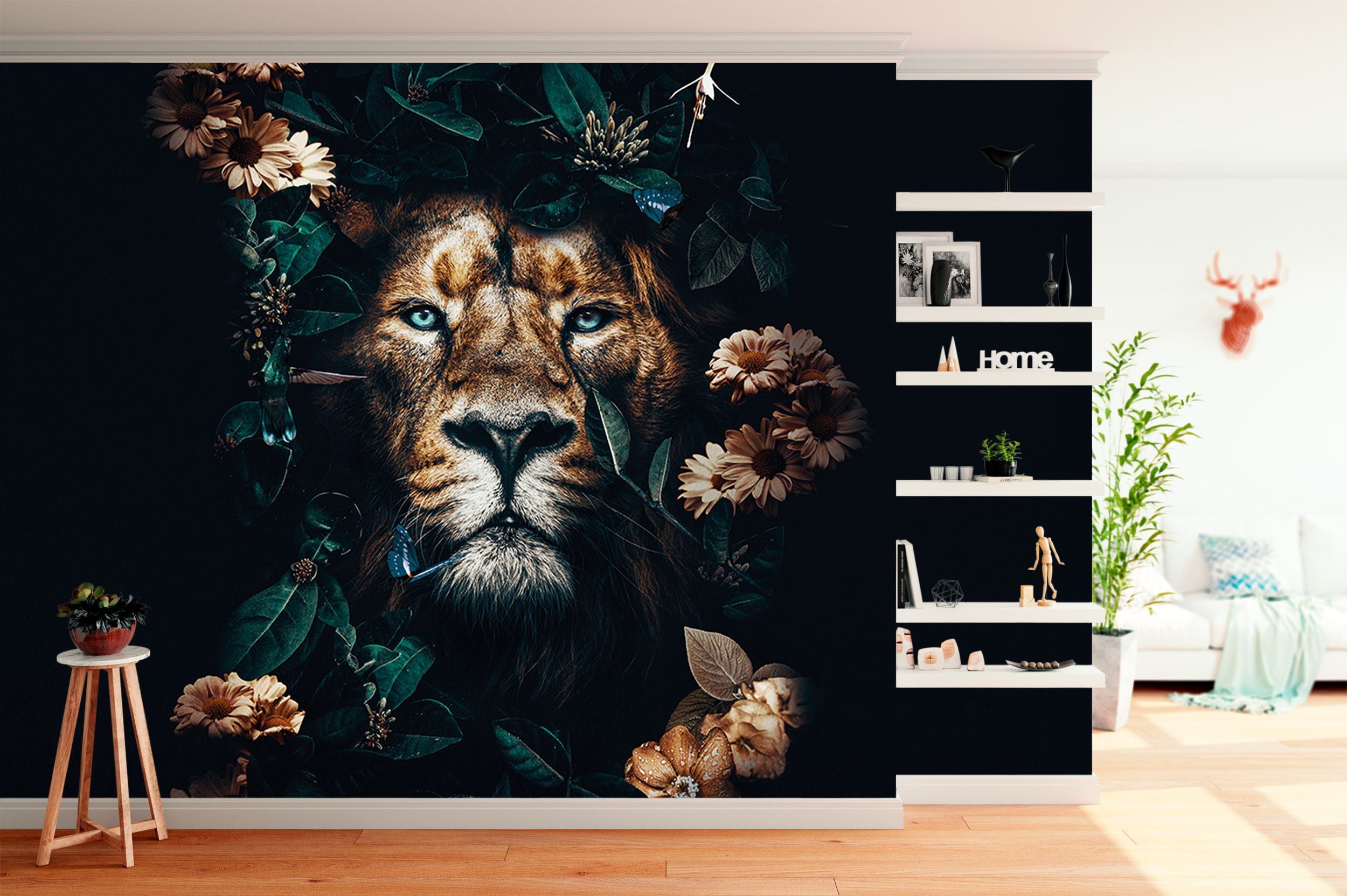 Lion Wallpaper Fotobehang, Behang, Luipaard behang