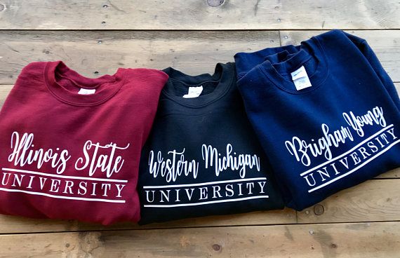 customized college sweatshirt custom