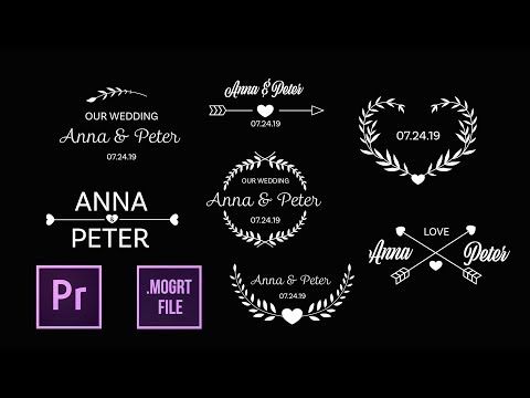 wedding titles mogrt motion graphics templates from motion graphics templates