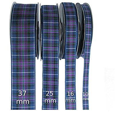 coupe Longueurs & 25 M bobines Pride of Scotland Highland Tartan Ruban; différentes largeurs coupe Longueurs & 25 M bobines Pride of Scotland Highland Tartan Ruban; différentes largeurs