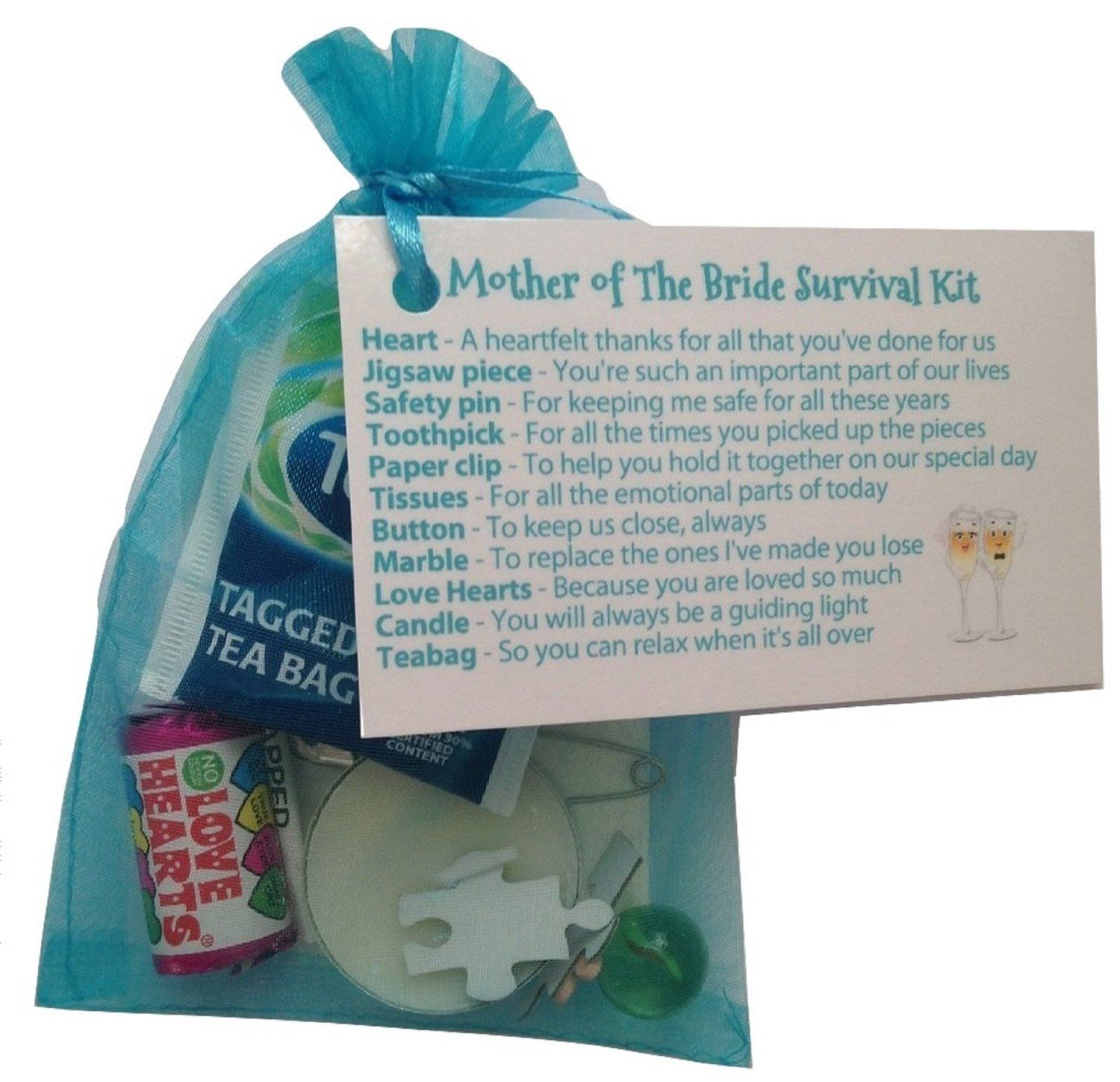 Mother Of The Bride Survival Kit In Turquoise Thank You Gift Card Wedding Mother Of The Bride Survival Kit In Turquoise Thank You Gift Card